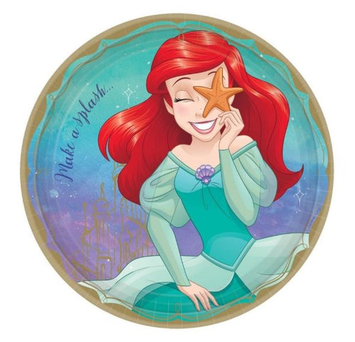 Disney Princess Ariel The Little Mermaid Party Lunch Plate