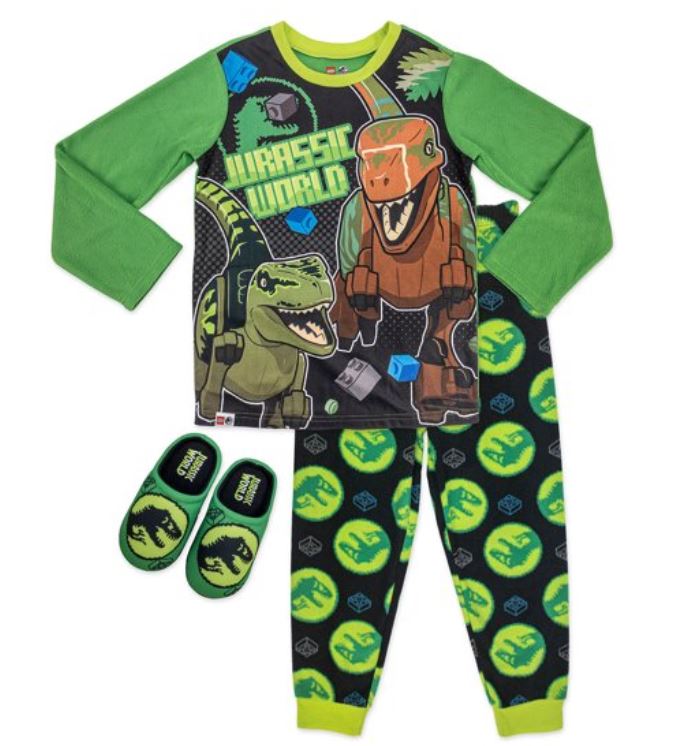 Lego Jurassic World Pajamas with Slippers