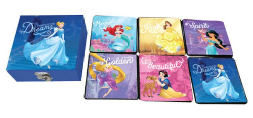 Disney Princess Drink Coasters Set of 6