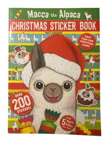 Macca the Alpacca Christmas Sticker Book