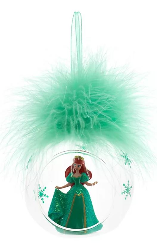 Disney Store Ariel Green Christmas Ornament