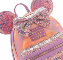 Loungefly Disney Limited Edition 50th Anniversary Earidescent Mini Backpack and Ears