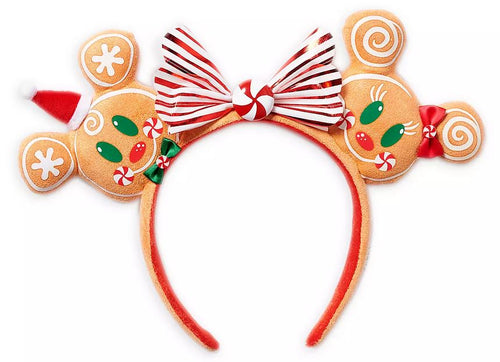 Disney Store Minnie Mouse Limited Edition Christmas Gingerbread Ears