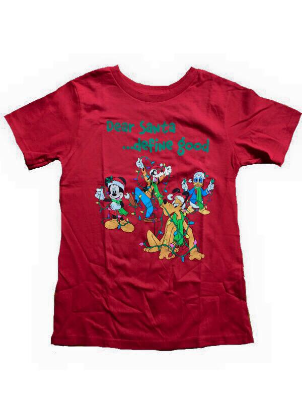 Disney Store Mickey & Friends Christmas T-Shirt