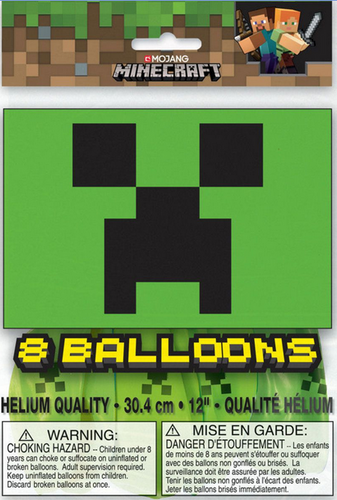 Minecraft Party Balloons