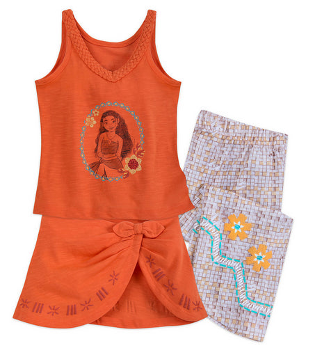 Disney Store Moana Deluxe Pj Set