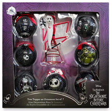 Disney Store The Nightmare before Christmas Tree Topper and Bauble Pack