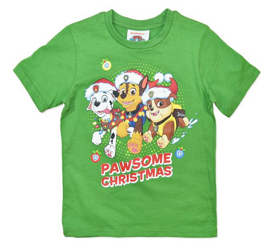 Paw Patrol Green Christmas T-Shirt