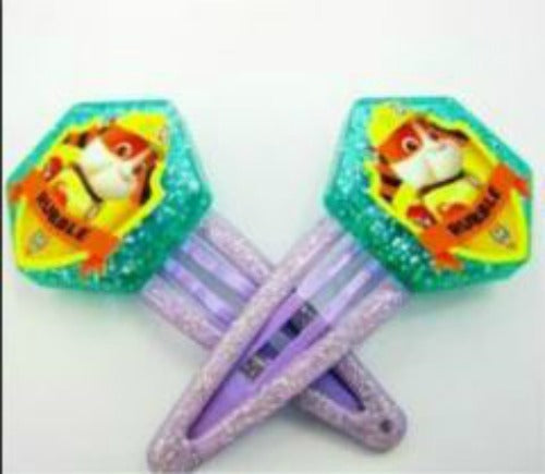 Paw Patrol Rubble Hair Clips