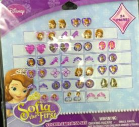 Sofia the First Stick on Earrings