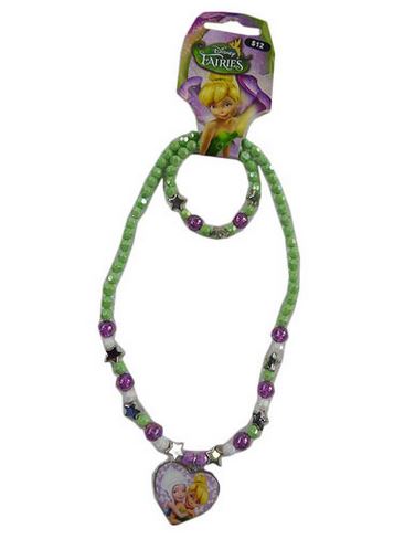 Tinkerbell Necklace and Bracelet Set